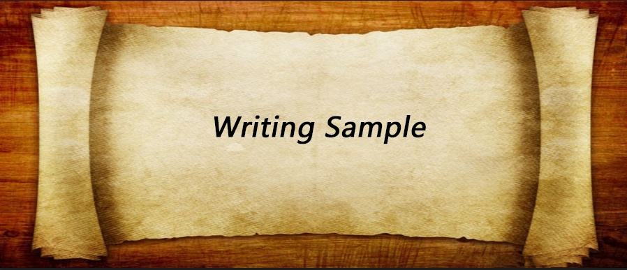 Writing Sample