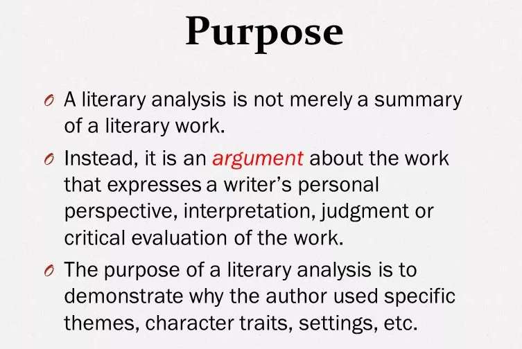 Literary Analysis释义