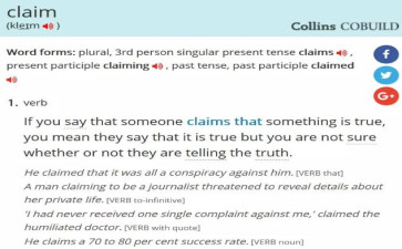 claim释意图