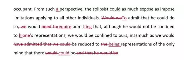 使用“track changes”的列子 使用“track changes”的列子