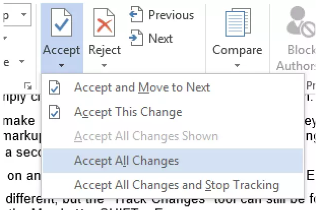 接受所有修订 接受所有修订
