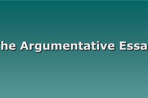 Argumentative Essay如何写？