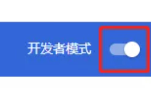 开发者模式按钮