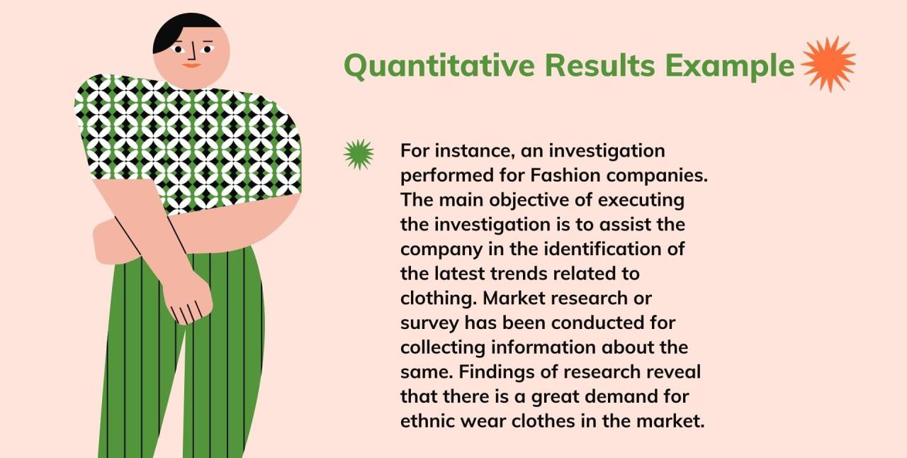 Quantitative Results Example 1