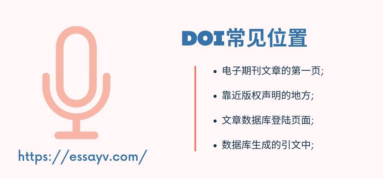 DOI常见位置