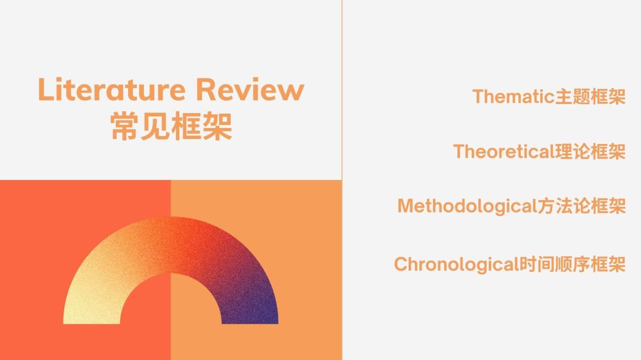 Literature Review 常见框架