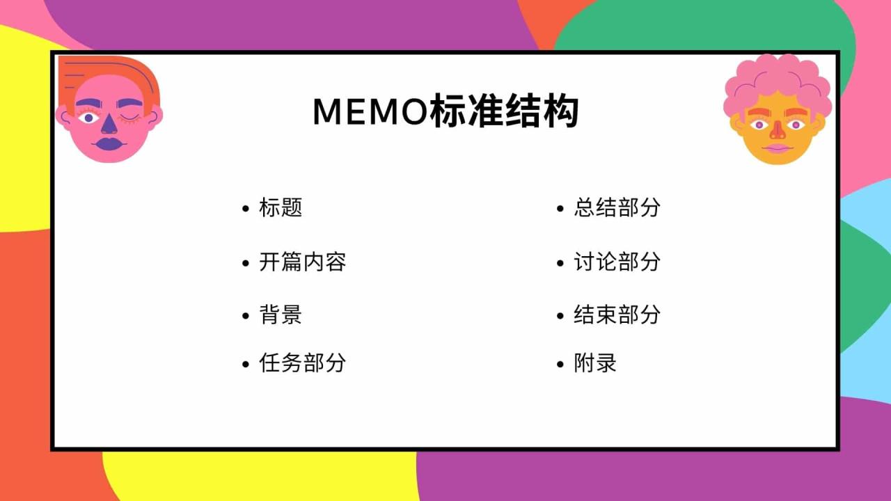 Memo标准结构