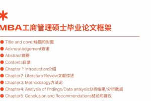 斯笔客教育提供工商管理硕士（MBA）论文写作指南!