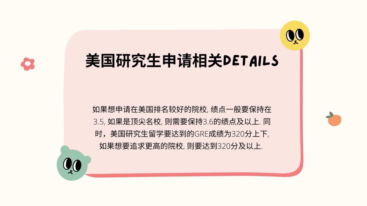 美国研究生申请相关Details 1
