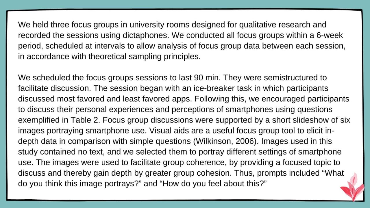 Procedure程序示例定性研究方法