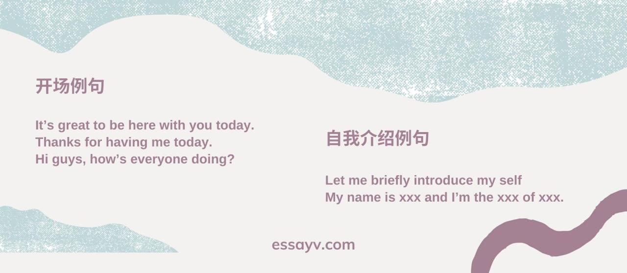 Presentation开头怎么说