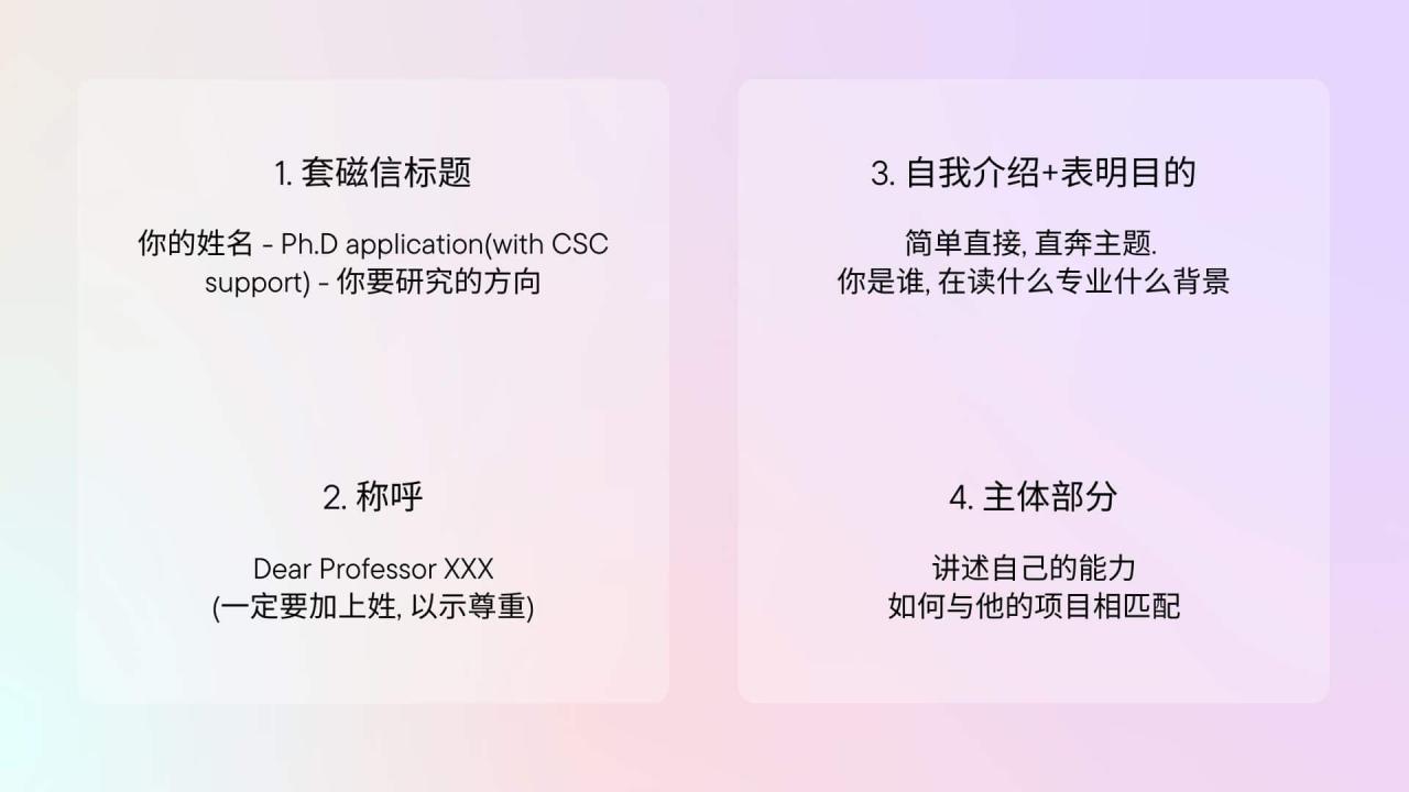 PhD套磁信怎么写 1