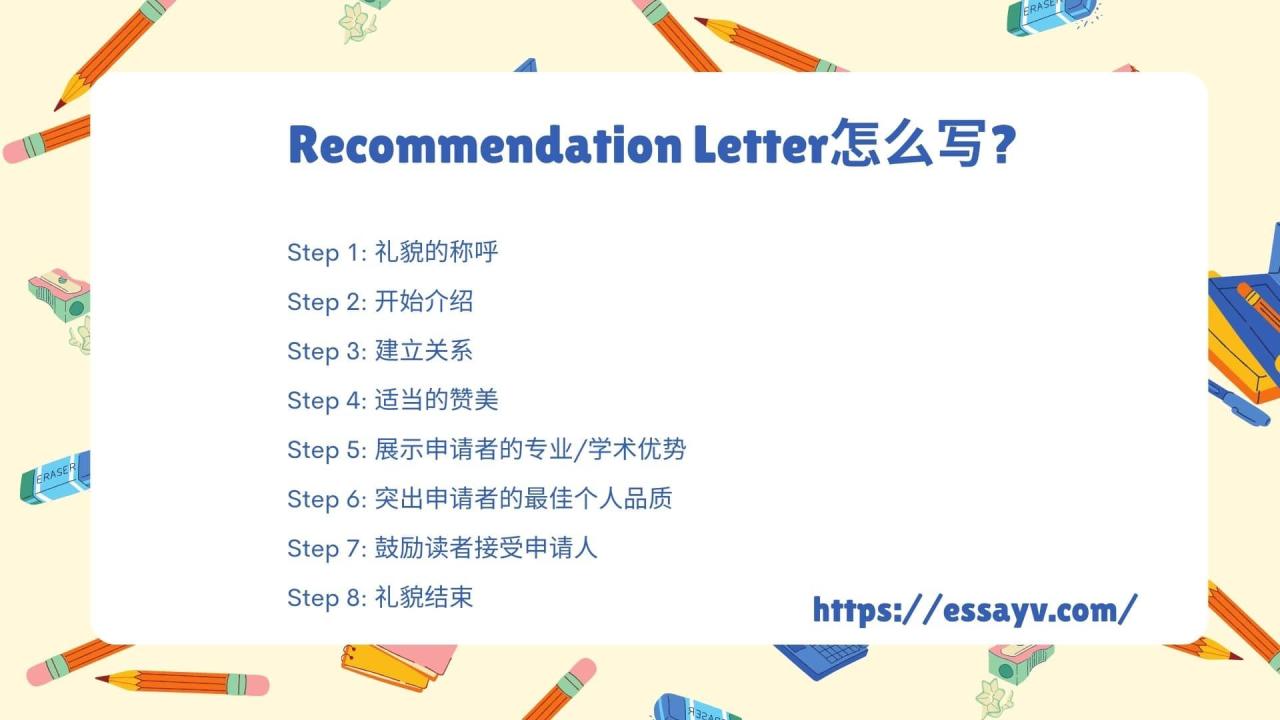 Recommendation Letter怎么写
