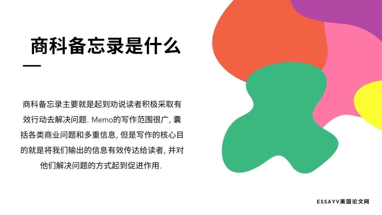 商科备忘录是什么