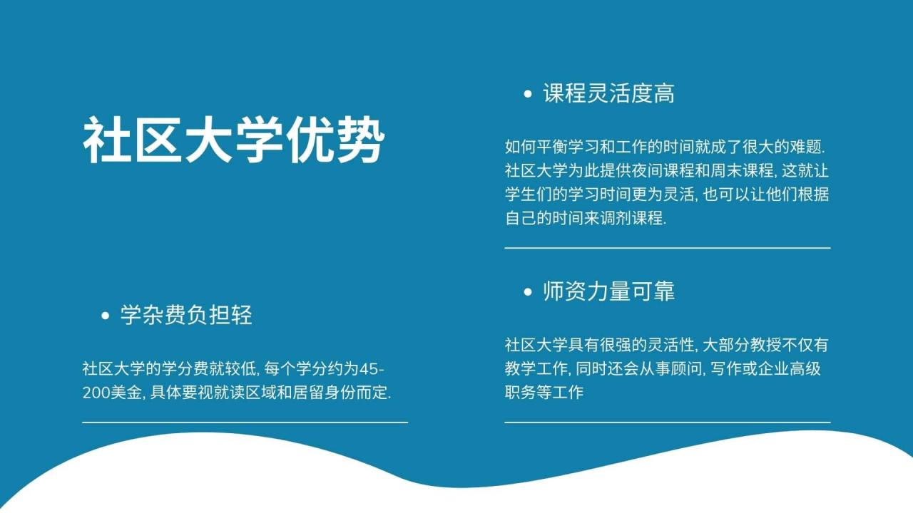 社区大学优势