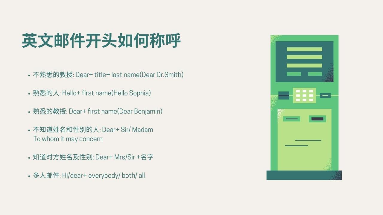 英文Email怎么写, 如何高情商给教授发邮件? 1 英文邮件开头如何称呼