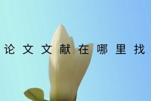论文文献在哪里找