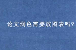 论文润色需要放图表吗?