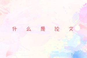 什么是论文