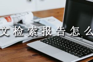 论文检索报告怎么弄