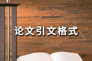 论文引文格式