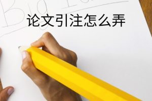 论文引注怎么弄