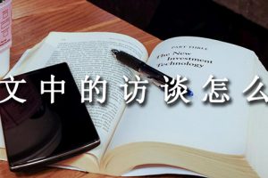 论文中的访谈怎么写