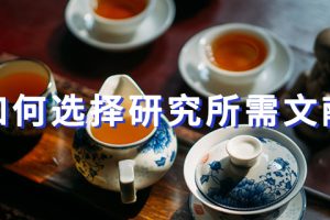 如何选择研究所需文献