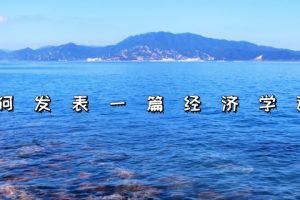 如何发表一篇经济学论文