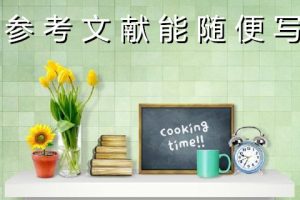 参考文献能随便写吗