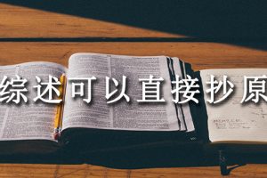 文献综述可以直接抄原句吗