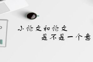 小论文和论文是不是一个意思